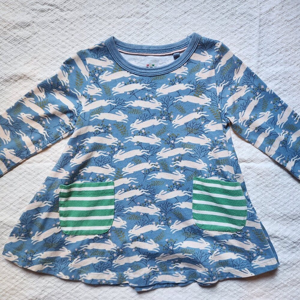 Mini Boden rabbit tunic set
